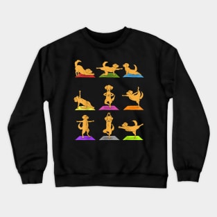 Funny Yoga Dog Crewneck Sweatshirt